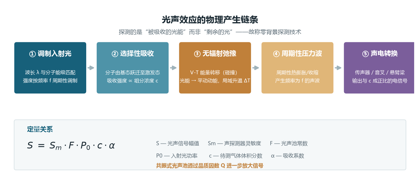 图2 光声信号的物理产生链条